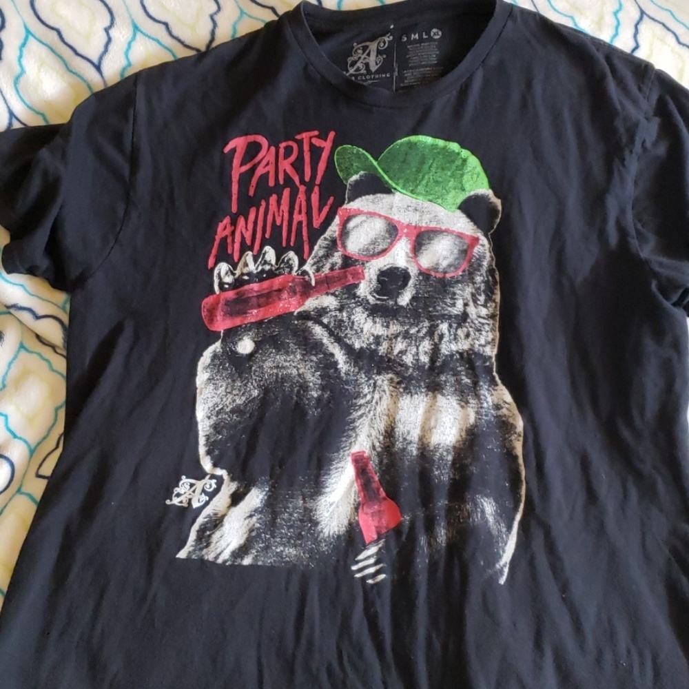 A-LAB "party animal" short sleeve tee-shirt